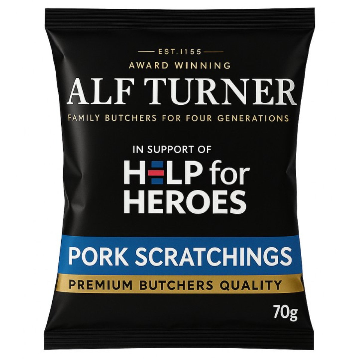 Alf Turner Pork Scratchings 12 x 70g