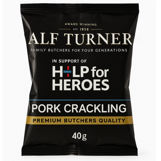 Alf Turner Double Cooked Pork Crackling - Pub Card 12x40g
