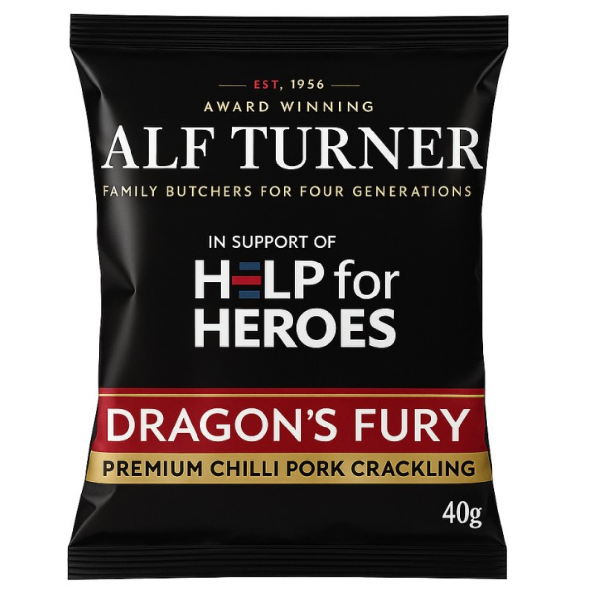 Alf Turner Dragon's Fury Pork Crackling 12 x 40g