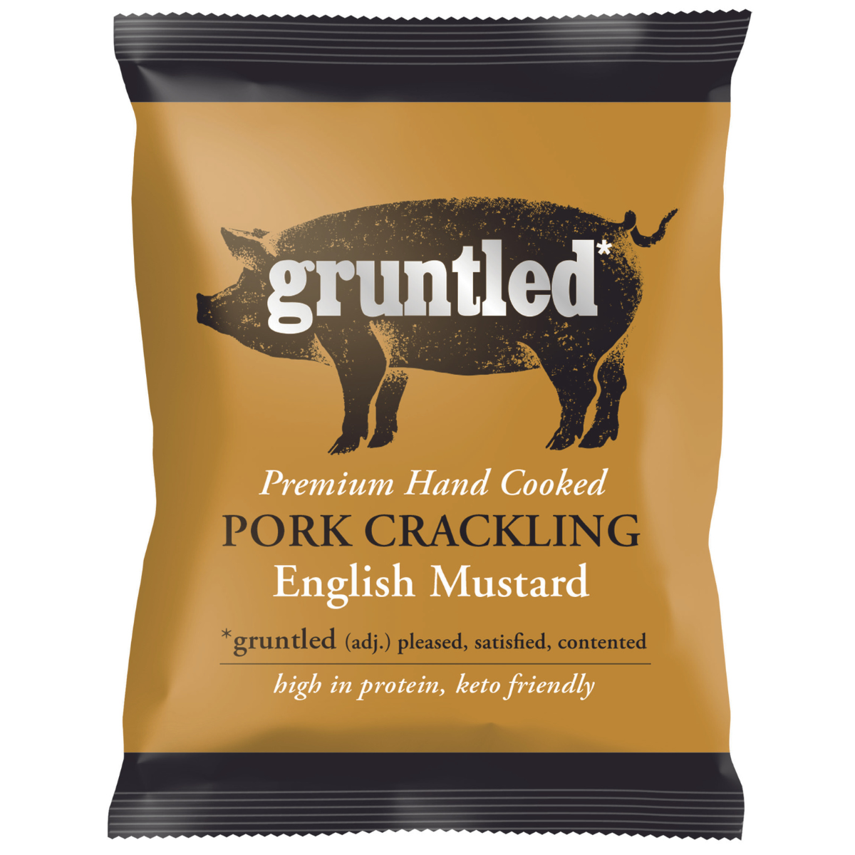 Gruntled English Mustard Pork Crackling 20 x 35g