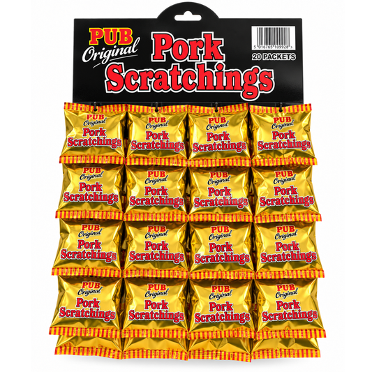 Pub Original Salted Pork Scratchings 20 x 16g