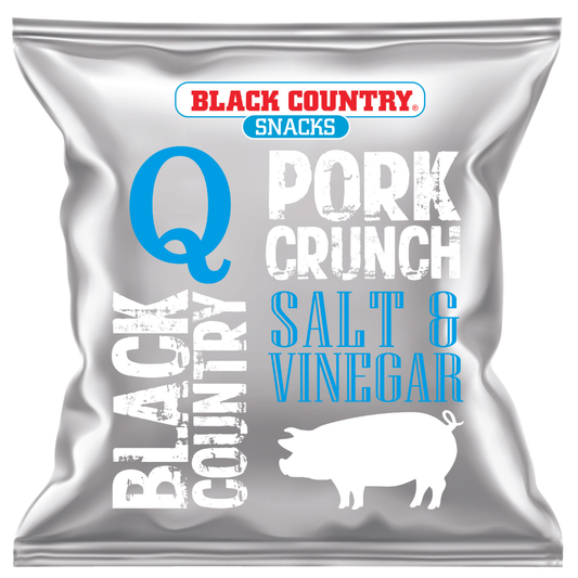 Q Pork Crunch Salt & Vinegar 15 x 30g